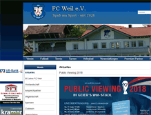 Tablet Screenshot of fcweil.de